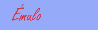 sinónimo de Émulo