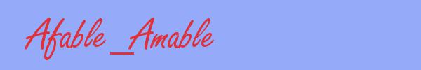 sinónimo de Afable_Amable