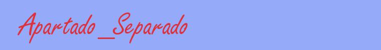 sinónimo de Apartado_Separado