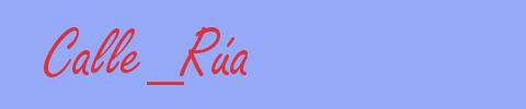 sinónimo de Calle_Rúa