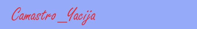 sinónimo de Camastro_Yacija