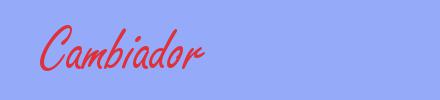 sinónimo de Cambiador