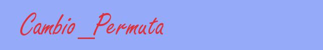 sinónimo de Cambio_Permuta