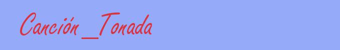 sinónimo de Canción_Tonada