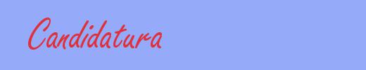 sinónimo de Candidatura