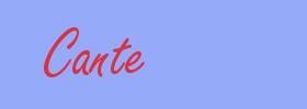 sinónimo de Cante