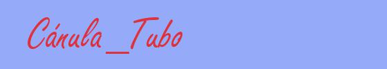sinónimo de Cánula_Tubo