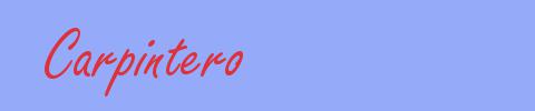 sinónimo de Carpintero