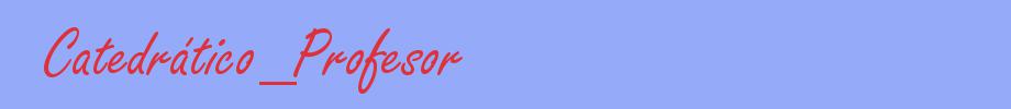 sinónimo de Catedrático_Profesor