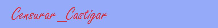 sinónimo de Censurar_Castigar