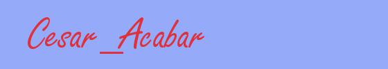 sinónimo de Cesar_Acabar