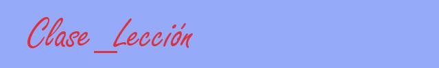 sinónimo de Clase_Lección