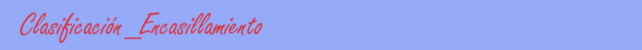 sinónimo de Clasificación_Encasillamiento