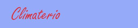sinónimo de Climaterio
