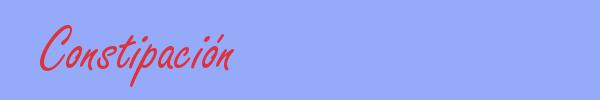 sinónimo de Constipación