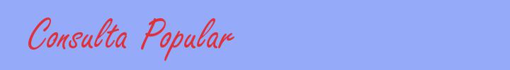 sinónimo de Consulta Popular