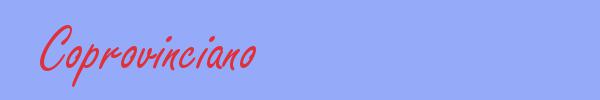 sinónimo de Coprovinciano