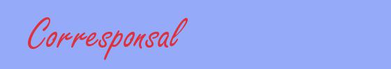 sinónimo de Corresponsal