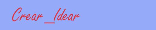 sinónimo de Crear_Idear