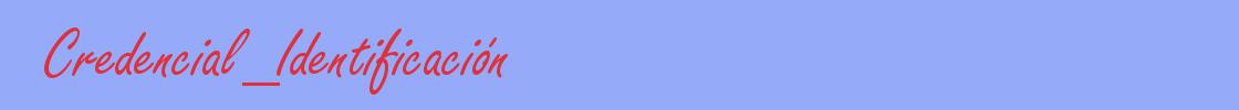 sinónimo de Credencial_Identificación