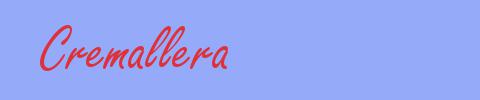 sinónimo de Cremallera