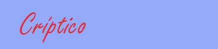 sinónimo de Críptico