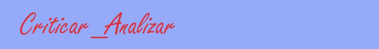 sinónimo de Criticar_Analizar