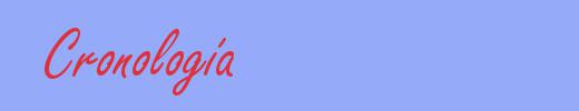 sinónimo de Cronología