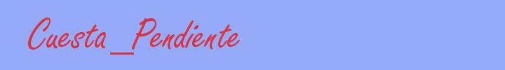 sinónimo de Cuesta_Pendiente