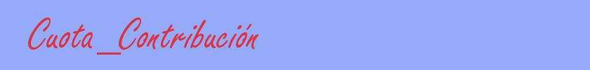 sinónimo de Cuota_Contribución