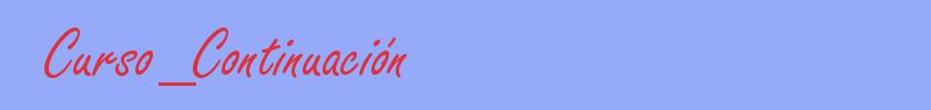 sinónimo de Curso_Continuación