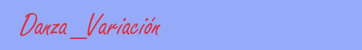sinónimo de Danza_Variación
