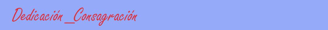 sinónimo de Dedicación_Consagración