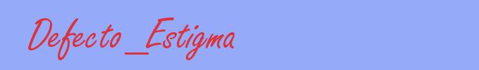sinónimo de Defecto_Estigma