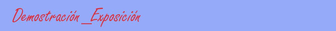 sinónimo de Demostración_Exposición