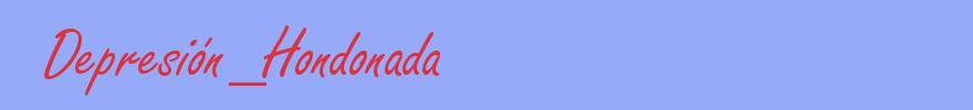 sinónimo de Depresión_Hondonada