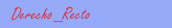 sinónimo de Derecho_Recto