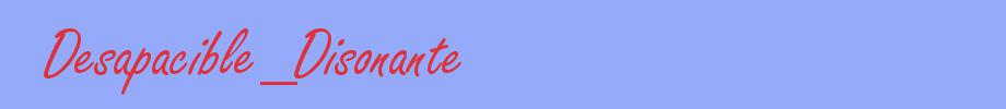 sinónimo de Desapacible_Disonante