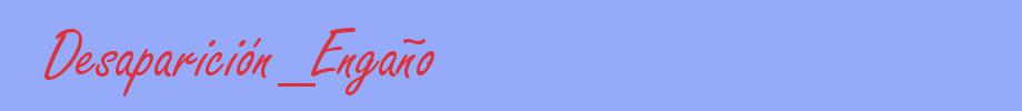 sinónimo de Desaparición_Engaño