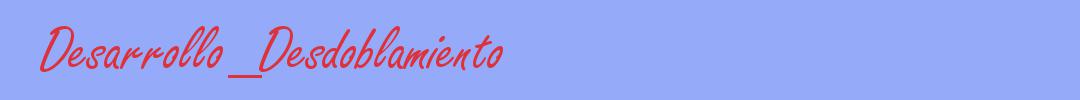 sinónimo de Desarrollo_Desdoblamiento