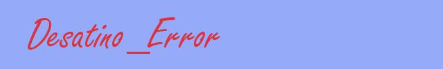 sinónimo de Desatino_Error