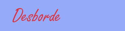 sinónimo de Desborde