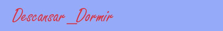 sinónimo de Descansar_Dormir