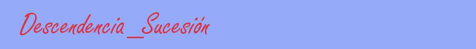sinónimo de Descendencia_Sucesión