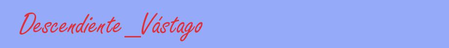 sinónimo de Descendiente_Vástago