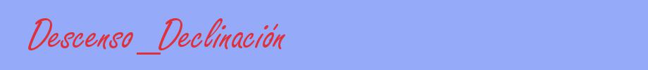 sinónimo de Descenso_Declinación