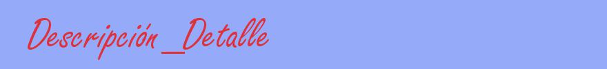 sinónimo de Descripción_Detalle