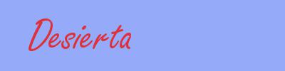 sinónimo de Desierta