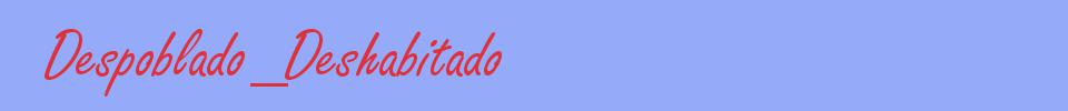 sinónimo de Despoblado_Deshabitado