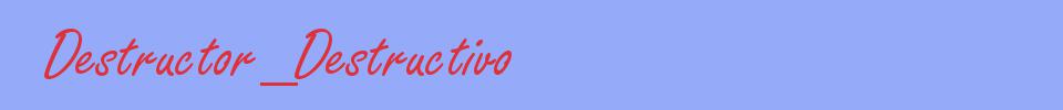 sinónimo de Destructor_Destructivo